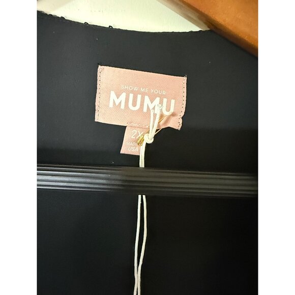 Show Me Your Mumu Encore Duster Midnight Glitz Sequins 2X NWT - Picture 3 of 10